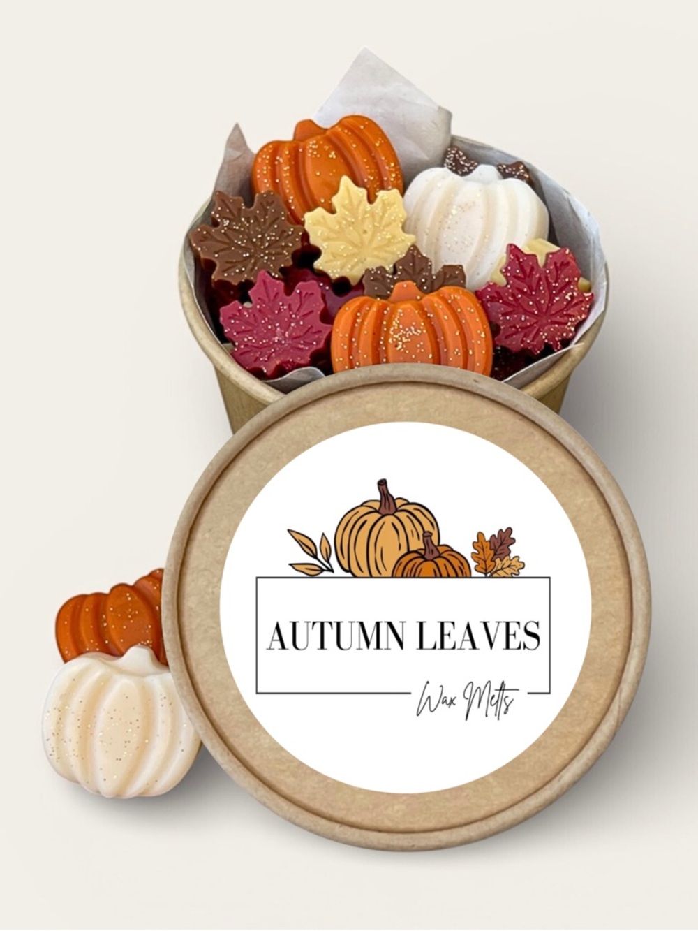 Autumn Leaves Soy Wax Melts 2.5oz Jar Handmade